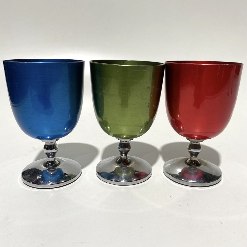 PICNICWARE, Goblet - Blue Green Red Anodised
